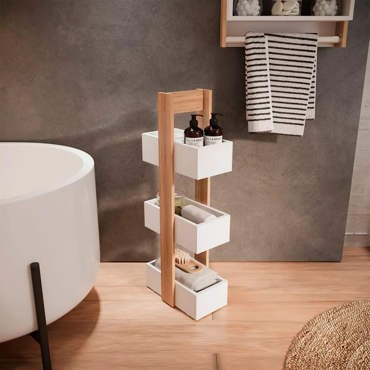 Organizador 3 niveles Duna blanco, marca Maderkit - Foto 2