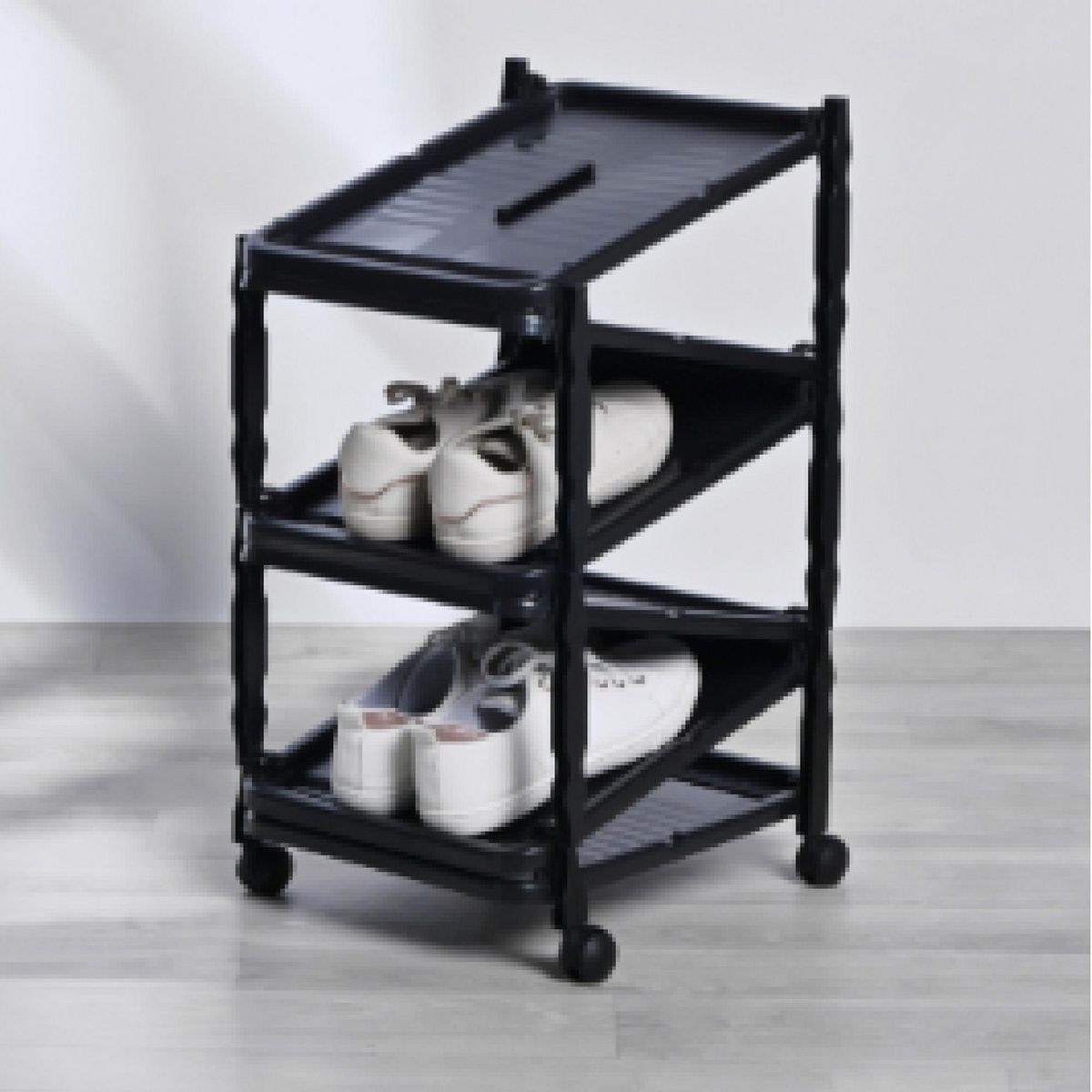 Zapatera extensible para 6 pares con ruedas, marca Italhome - Foto Principal