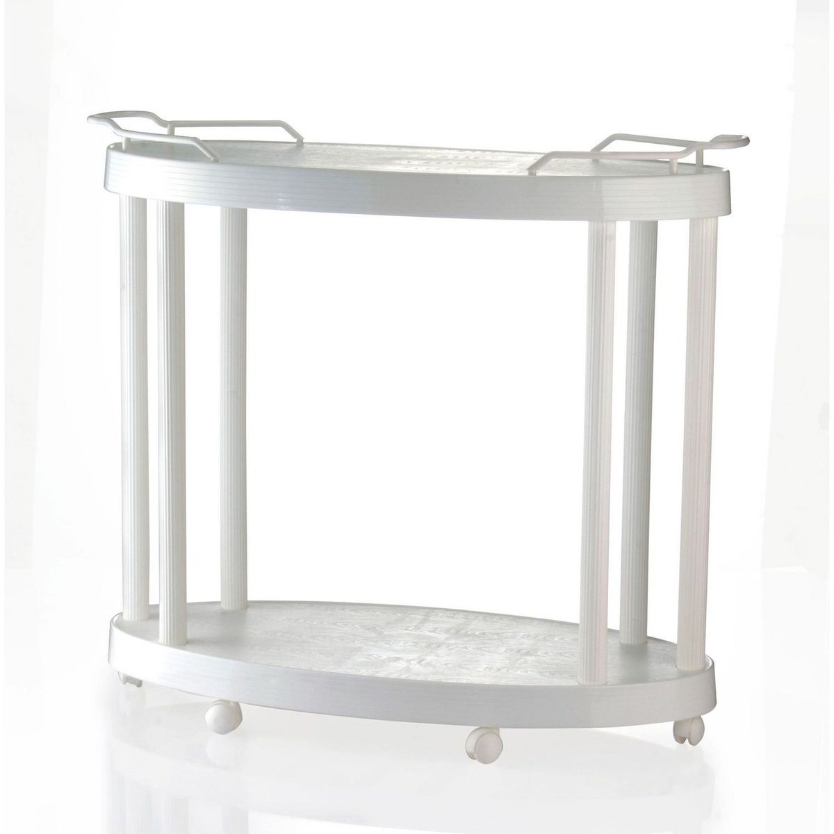 Italhome - Carrito de servicio ovalado con ruedas