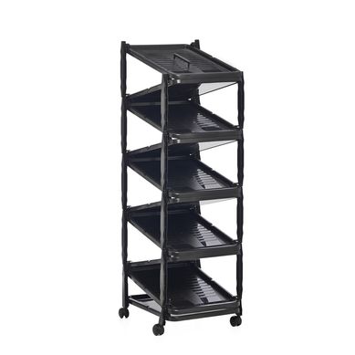 Zapatera extensible con ruedas para 10 pares