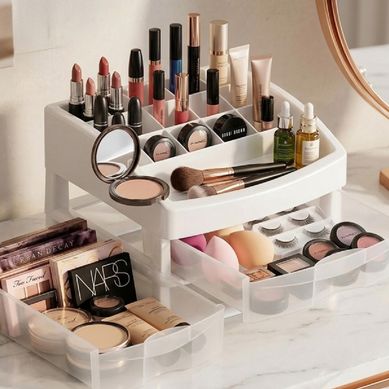 Organizador maquillaje 2 cajones