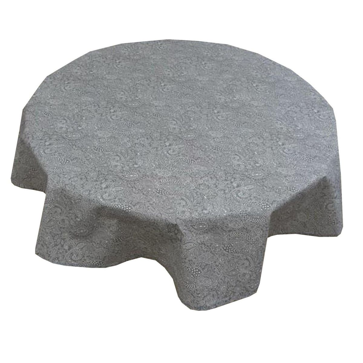 Just Home Collection - Mantel redondo gris 136 cm Levante