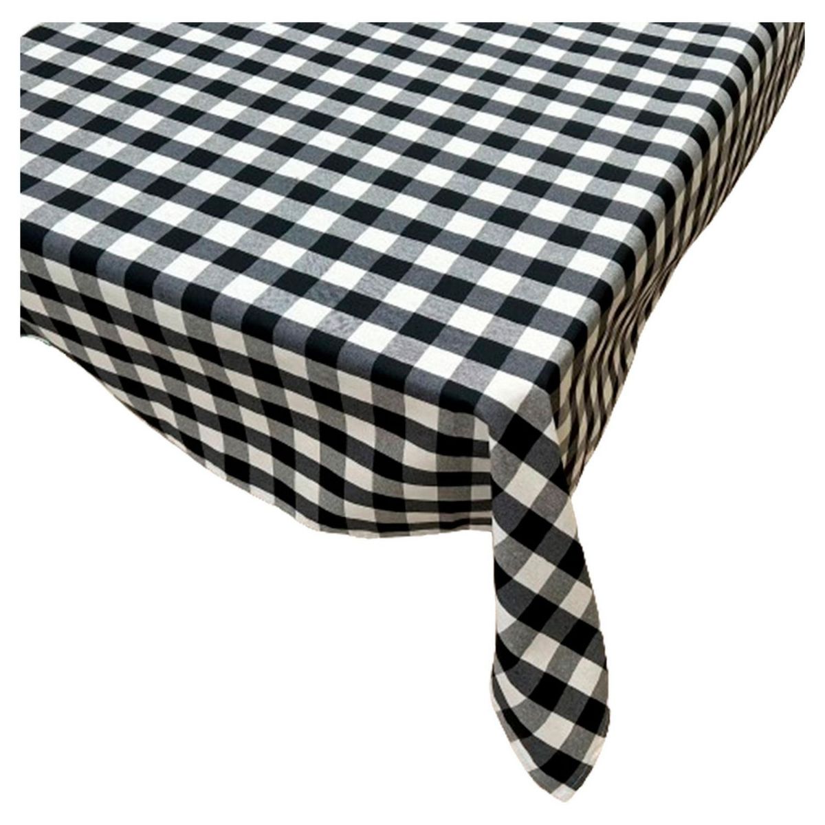 Mantel cuadrado negro Marisa 136 x 136 cm, marca Just Home Collection - Foto 2