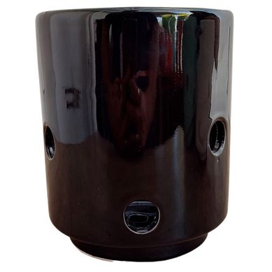 Maceta Orquidea Cilindro Negra