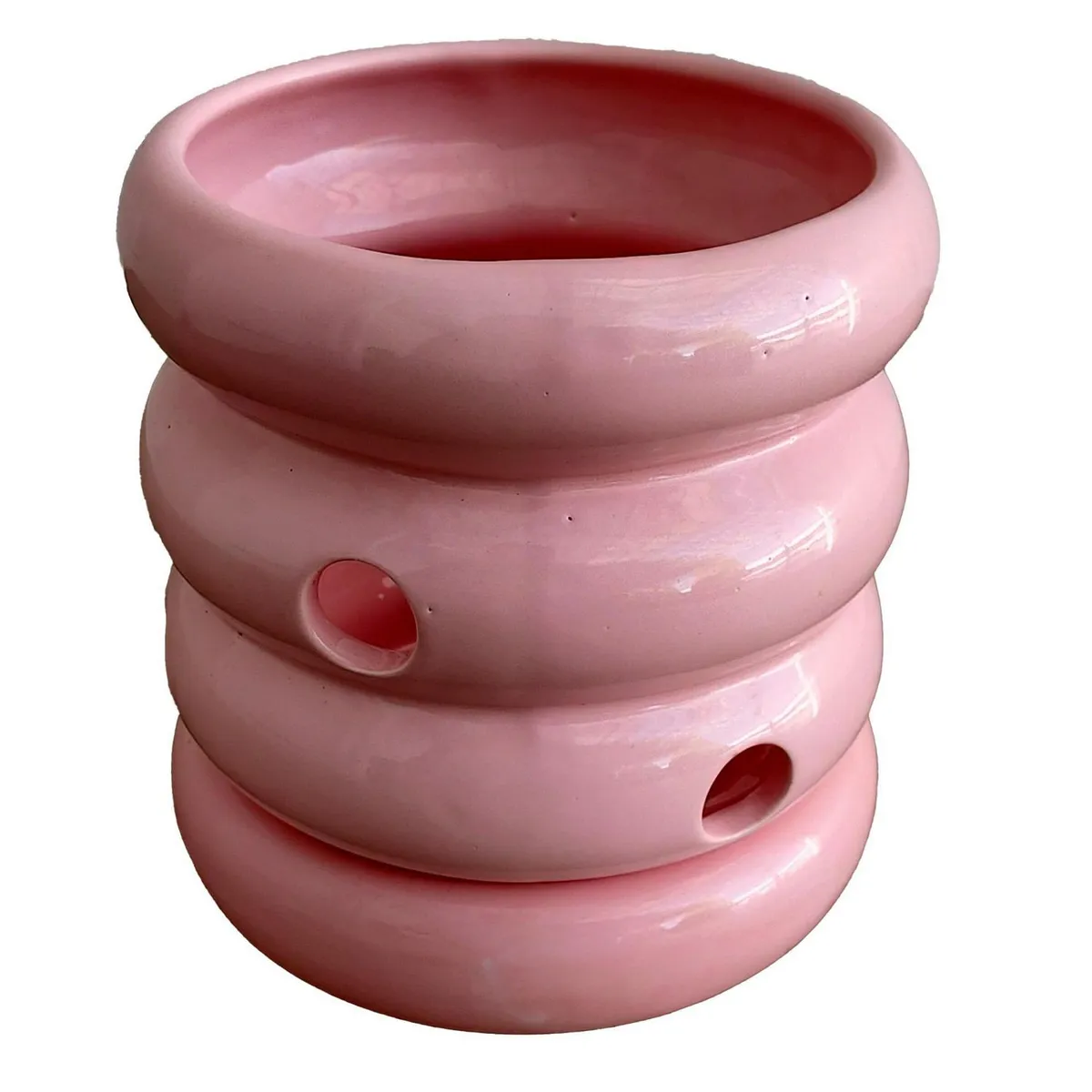 Maceta Orquídea Dúo Donut Rosa, marca Conaplor - Foto Principal