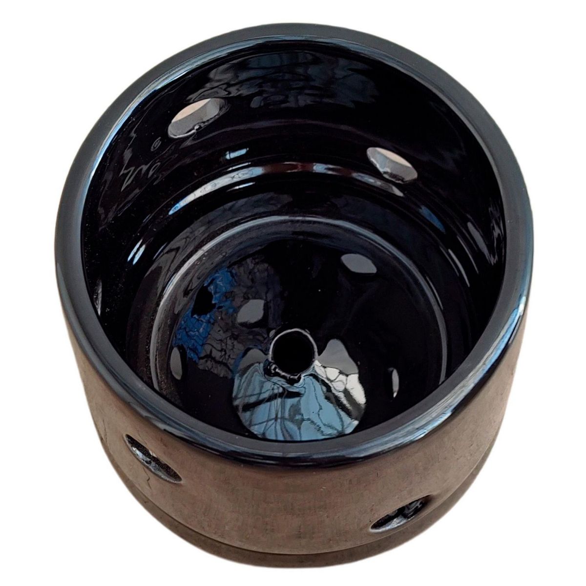 Conaplor - Maceta Orquídea Dúo Cono Negra