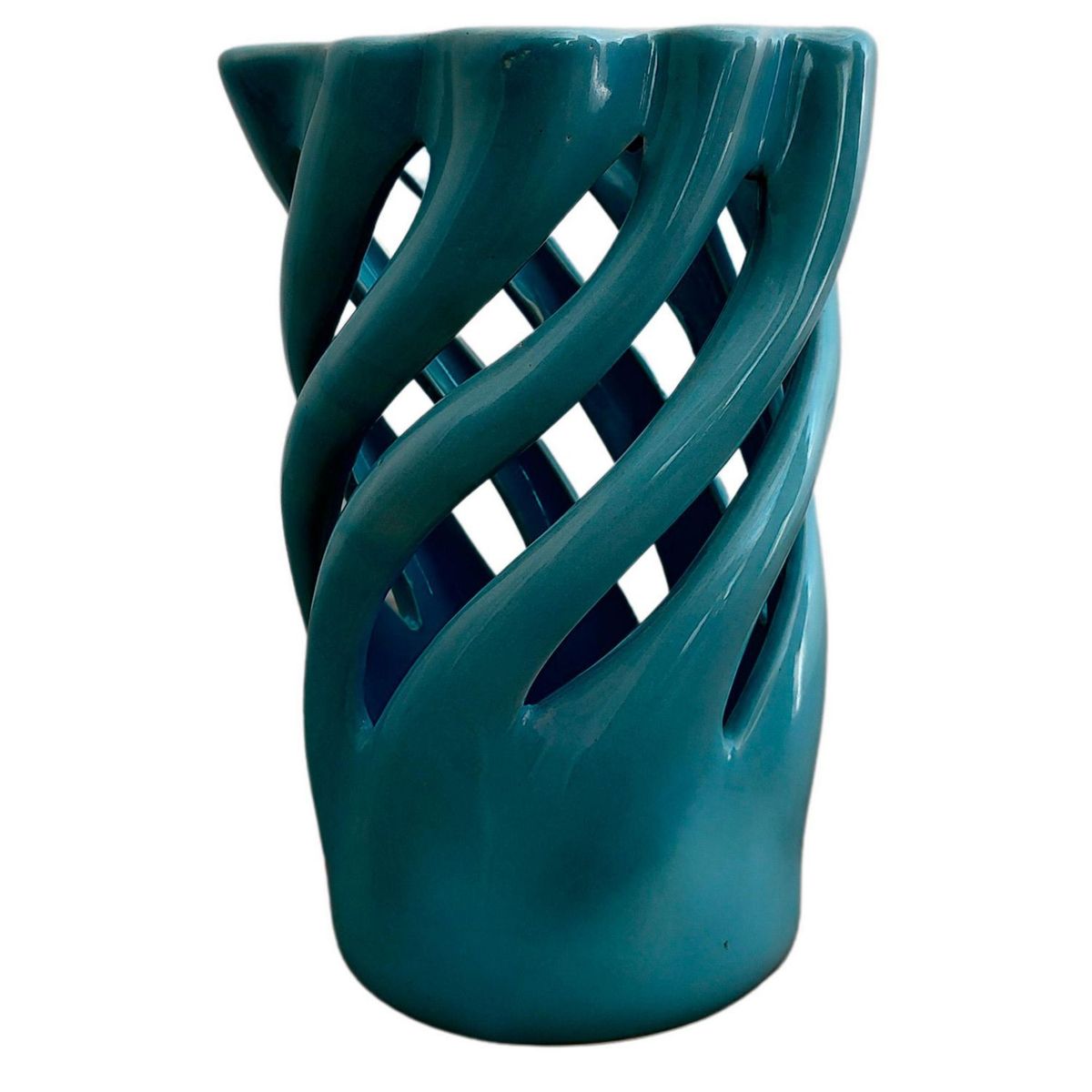 Conaplor - Maceta Orquídea Espiral Azul Cielo