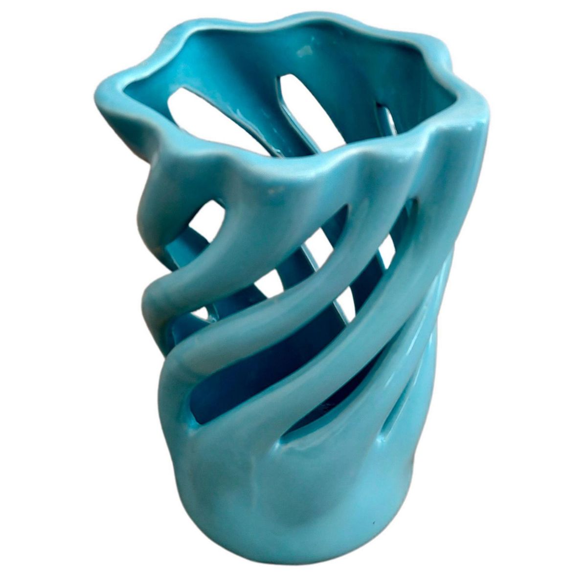 Conaplor - Maceta Orquídea Espiral Azul Cielo