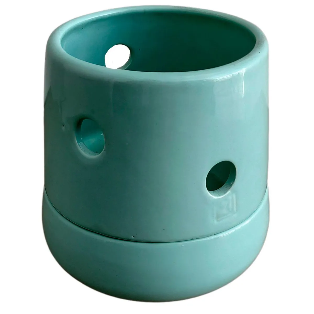 Maceta Orquídea Dúo Cono Verde Aqua, marca Conaplor - Foto Principal