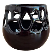 Maceta Orquídea Loto Negra