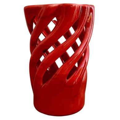 Maceta Orqu�dea Espiral Roja