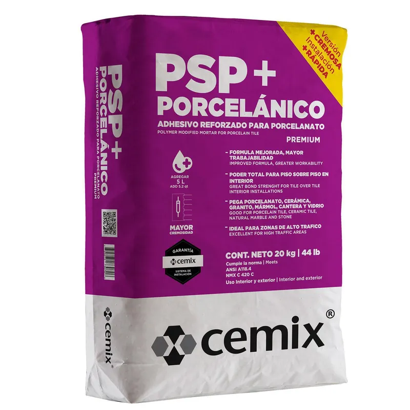 Cemix - Piso sobre Piso Porcelánico Plus Cemix 20 Kg