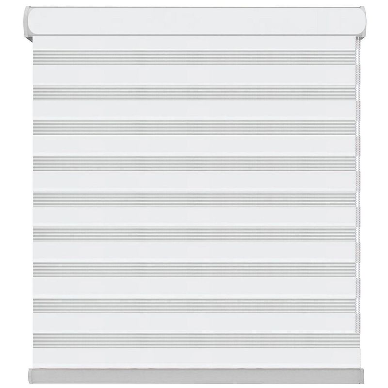 Home Collection - Persiana enrollable Twin Eclipse de 2.20 x 2.20 m Blanco