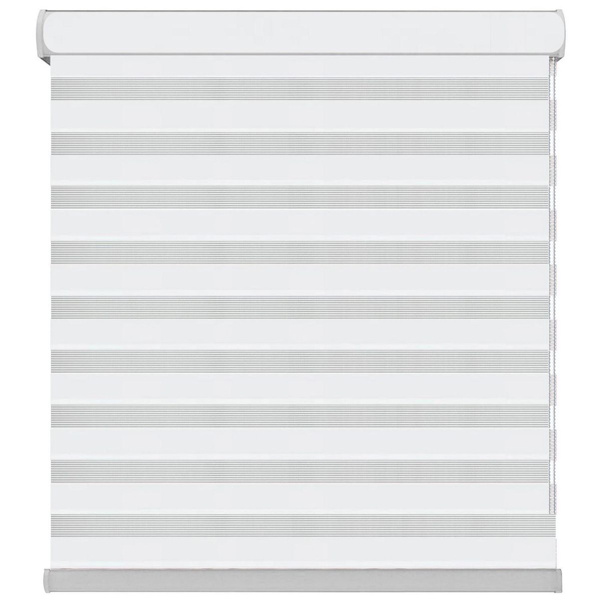 Home Collection - Persiana enrollable Twin Eclipse de 1.80 x 2.40 m Blanco