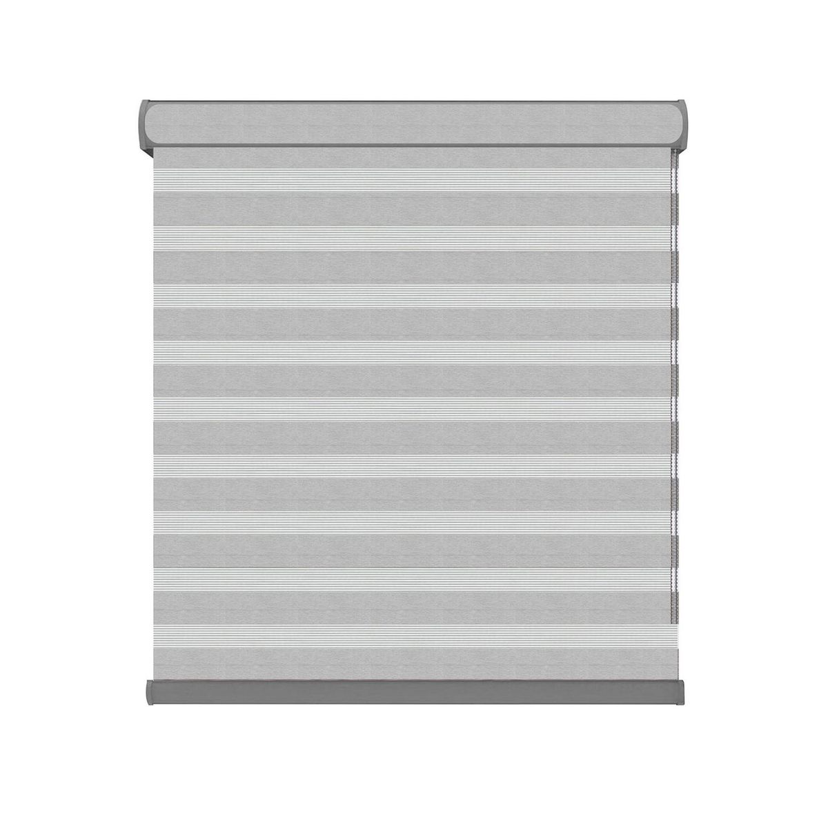 Home Collection - Persiana enrollable Twin Eclipse de 2.00 x 2.00 m Gris