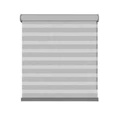 Persiana enrollable Twin Eclipse de 2.20 x 1.80 m Gris