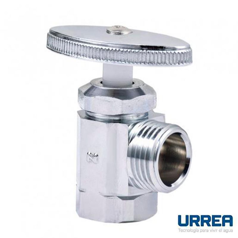 Urrea - Llave de Control Angular Forjada con Vástago Plástico