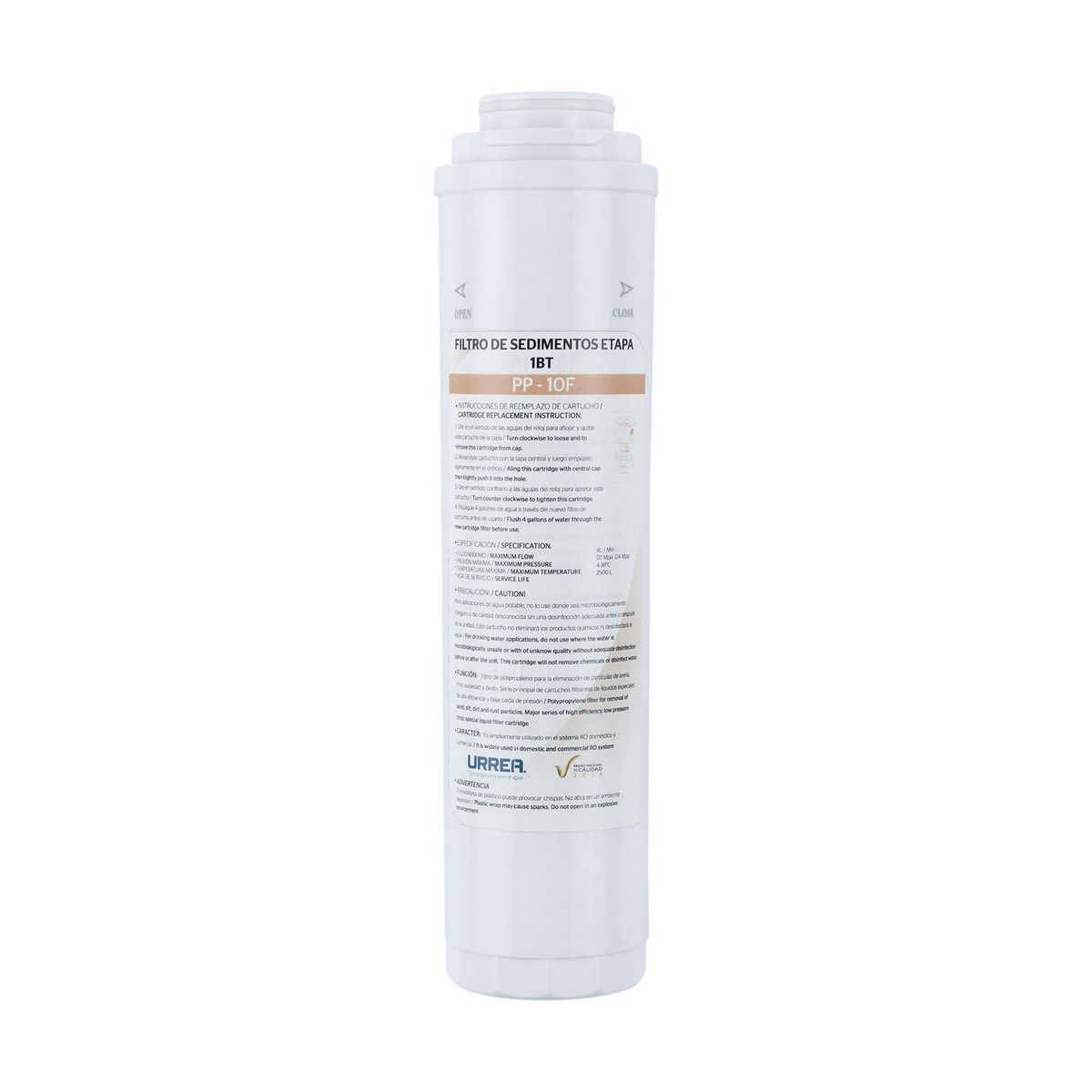 Filtro de Sedimentos Etapa 1 BT, marca Urrea - Foto Principal