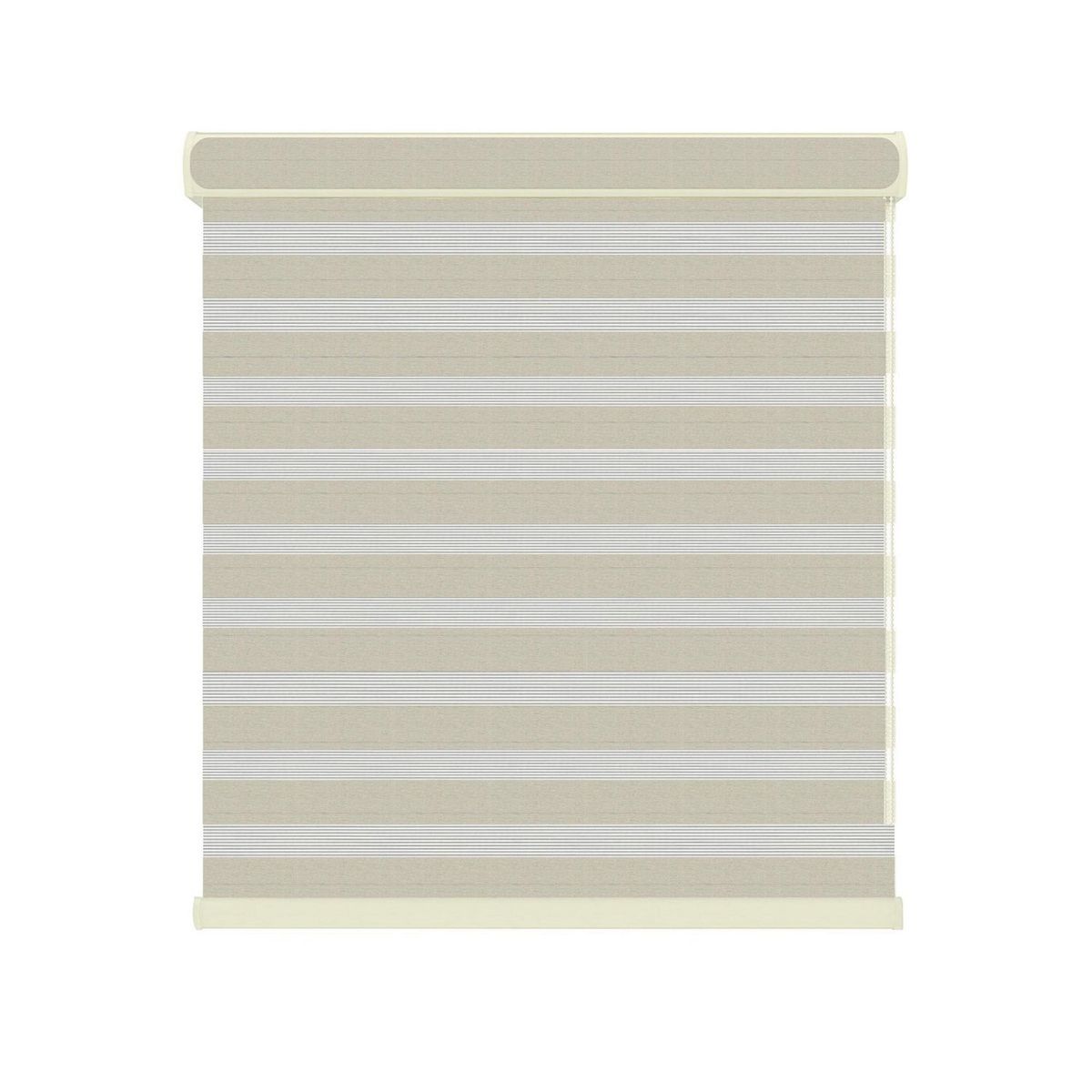 Home Collection - Persiana enrollable Twin Eclipse de 2.20 x 1.50 m Crema