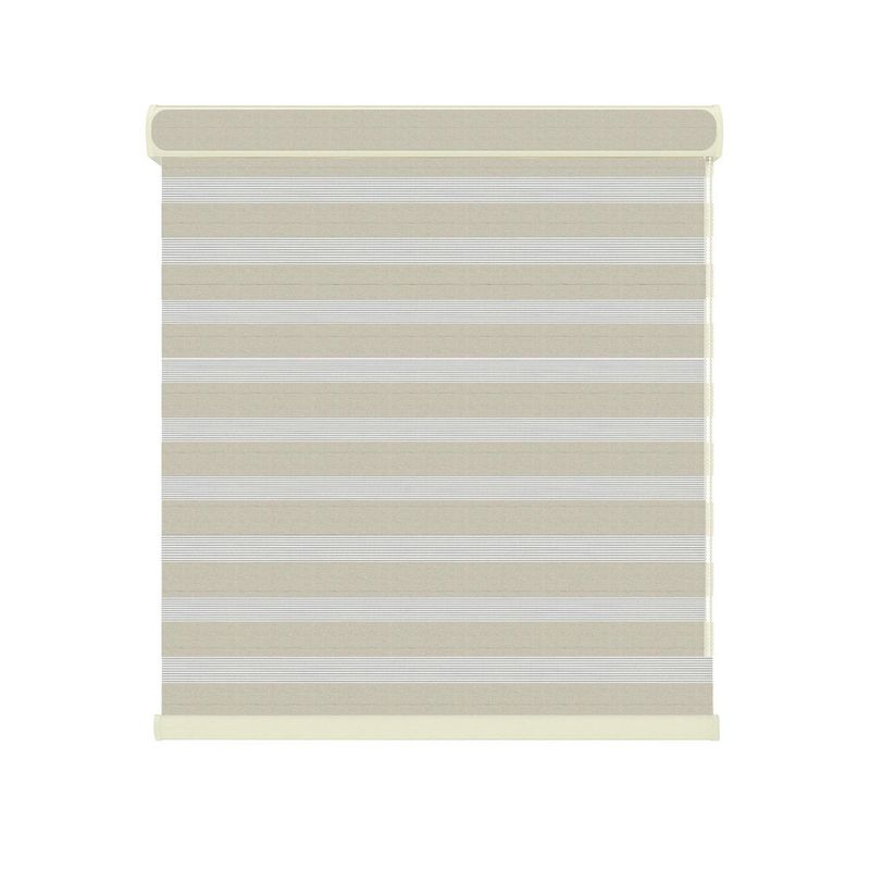 Home Collection - Persiana enrollable Twin Eclipse de 2.20 x 1.50 m Crema