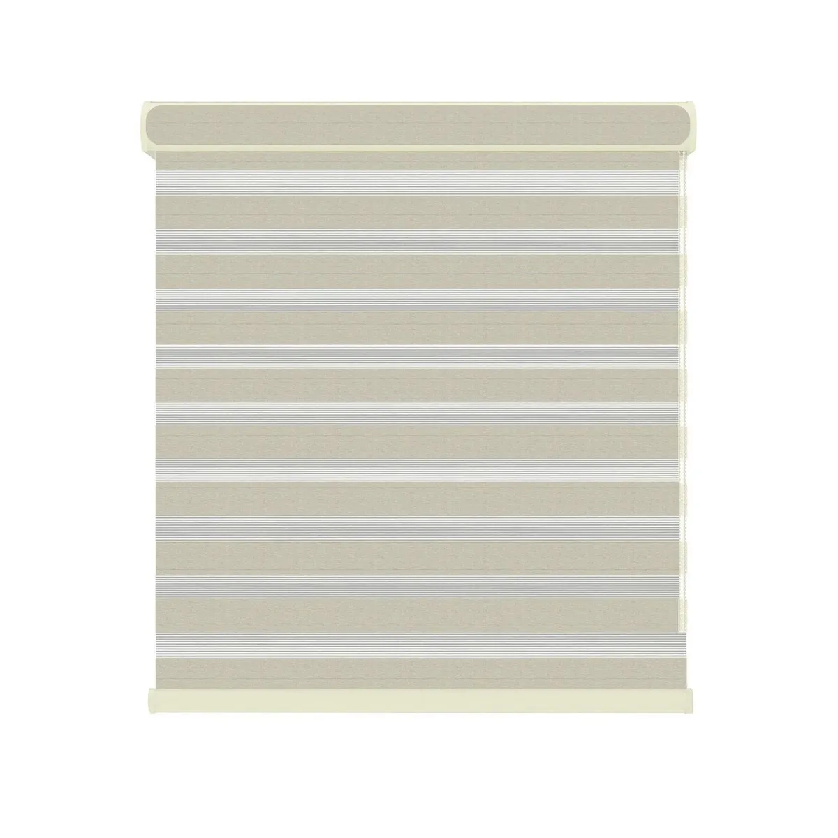 Home Collection - Persiana enrollable Twin Eclipse de 1.00 x 1.80 m Crema