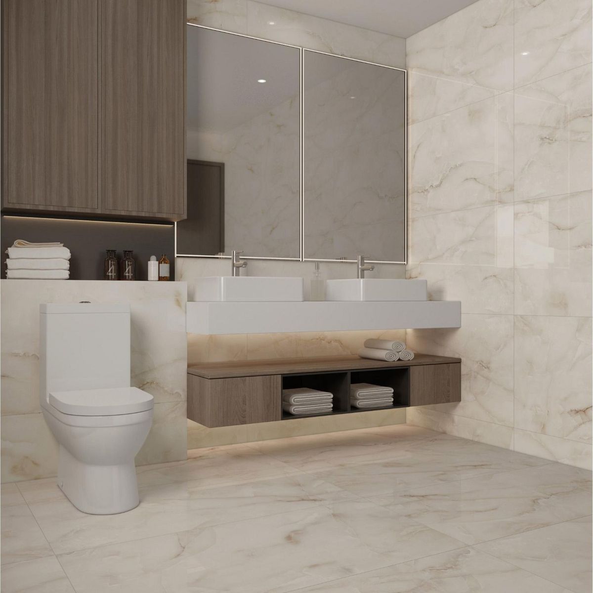 Tendenzza - Piso Porcelanato Naturale 60X120 1.44 m2 Esmaltado Brillante