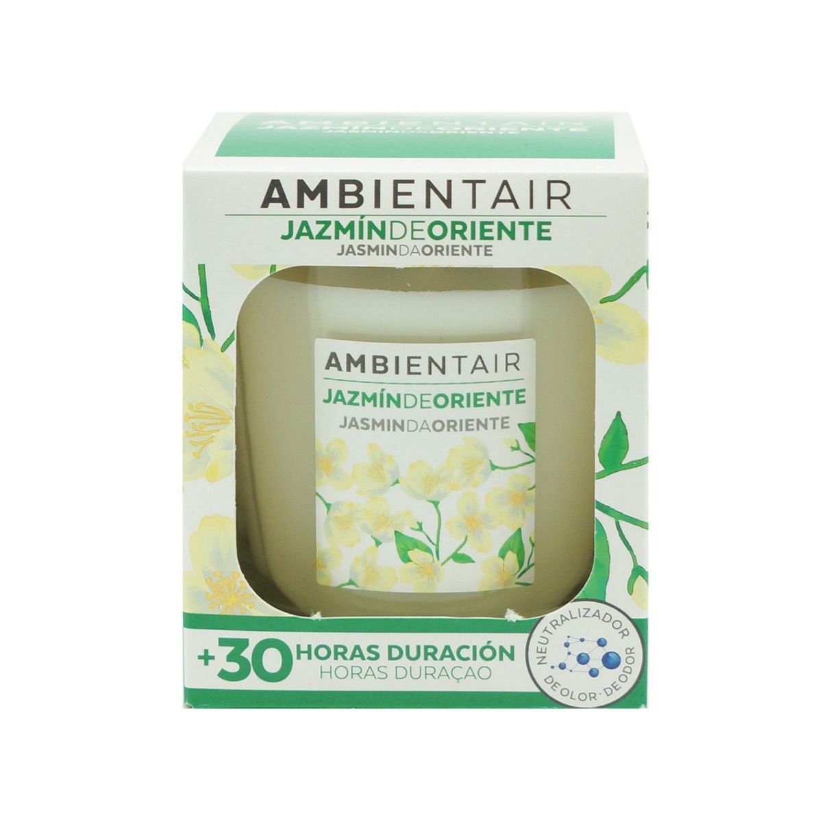 Vela Aromatica Vaso 30 Horas Jazmin de Oriente, marca Ambientair - Foto Principal