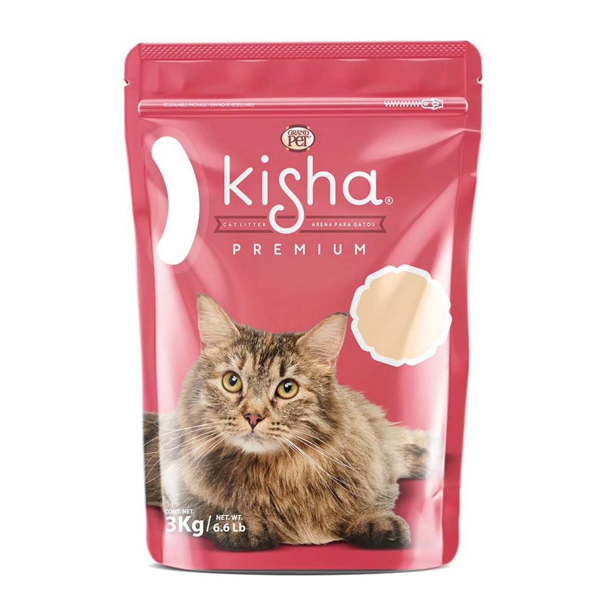 Arena para Gato Grandpet Premium Kisha 3Kg, marca Gpet kisha - Foto Principal