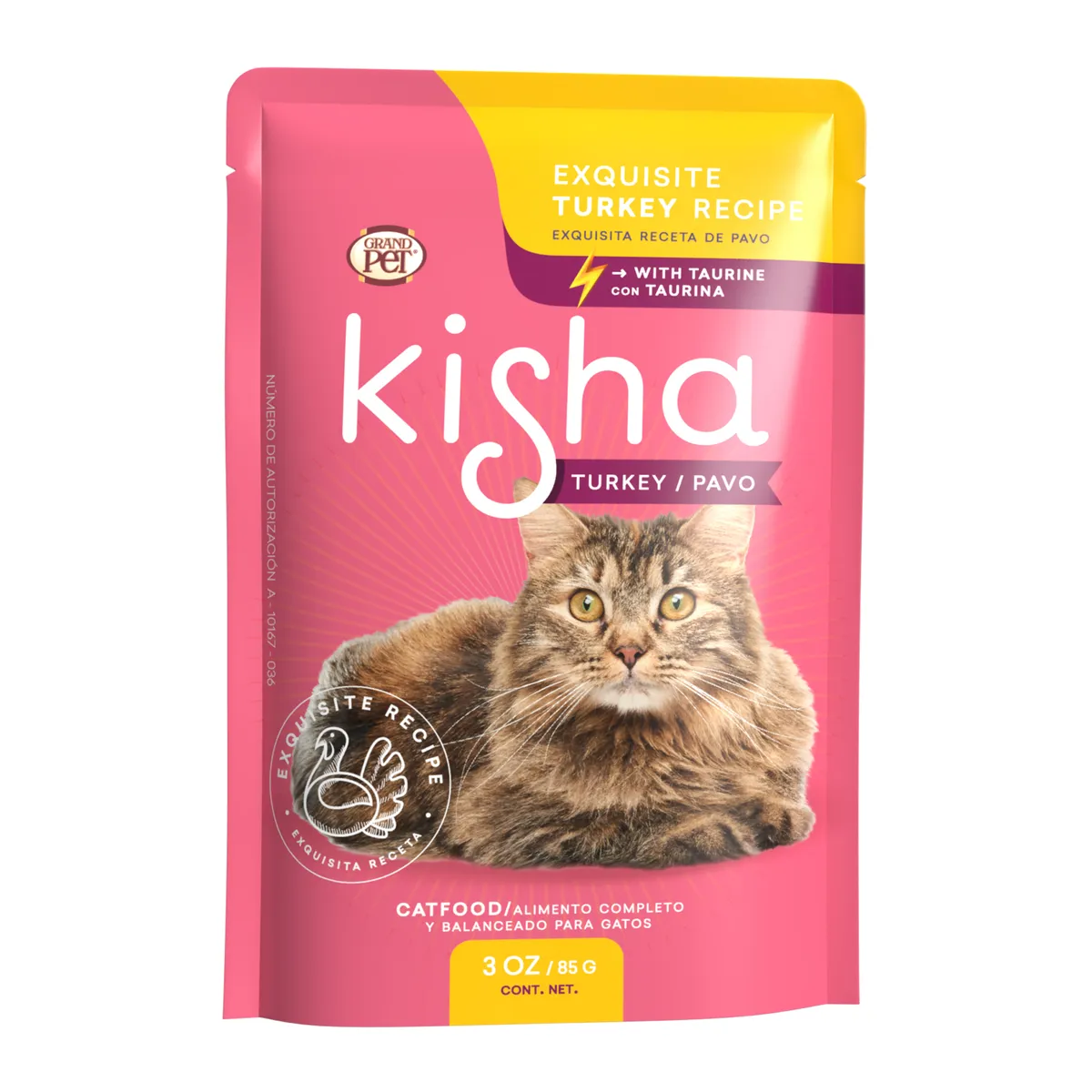 Alimento para Gato Grandpet Kisha Pavo 85G, marca Gpet kisha - Foto Principal