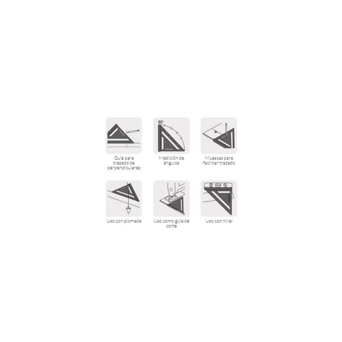 Truper - Escuadra de aluminio para tablaroca 7 (177 mm)