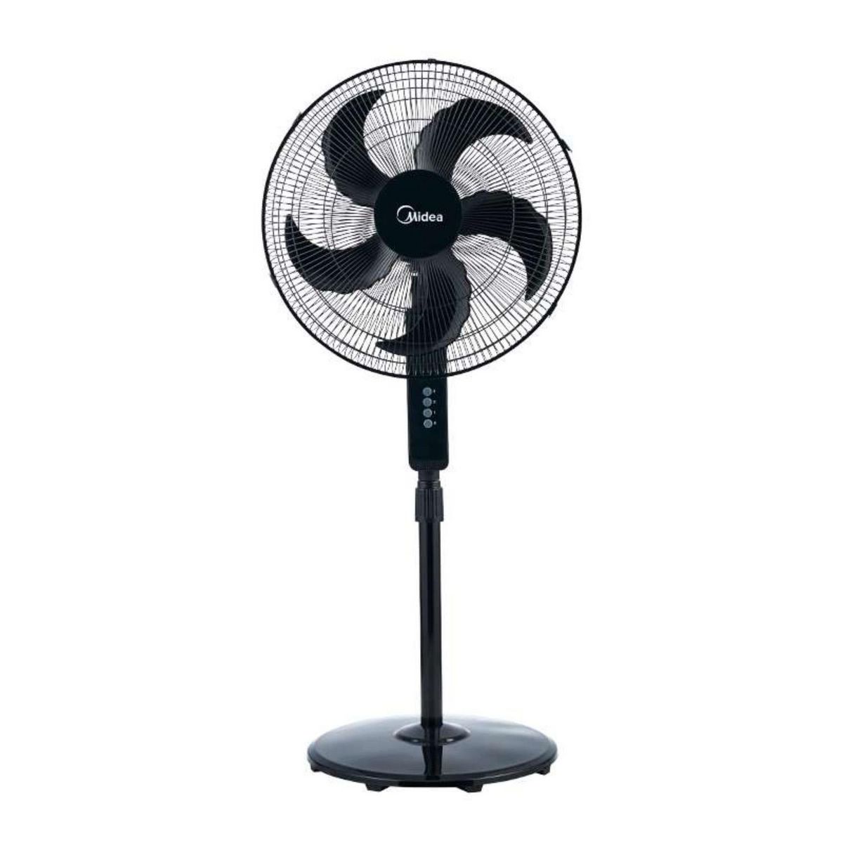 Midea - Ventilador de pedestal 18" color negro