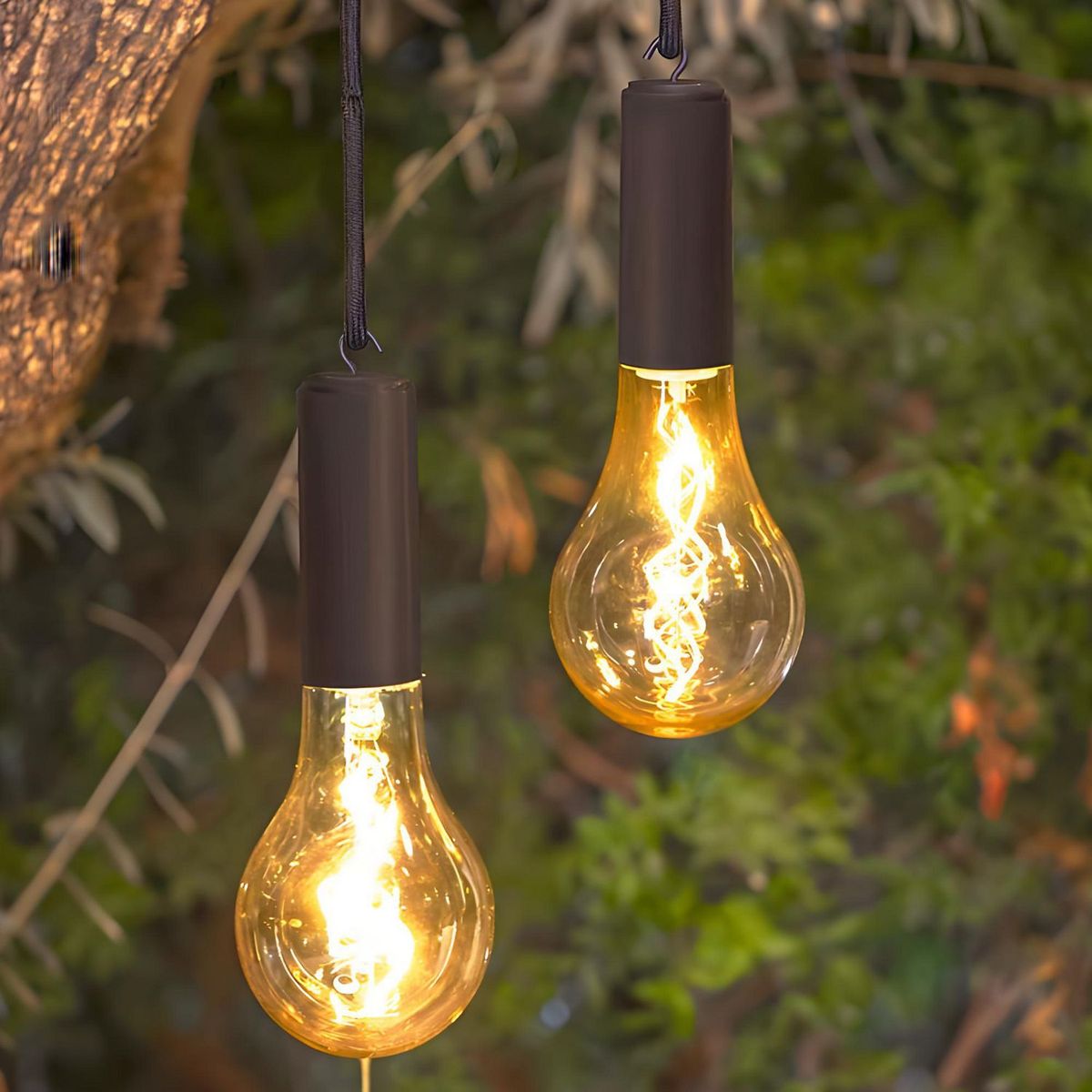 New Garden - Lámpara LED colgante portátil y recargable para exteriores Edy