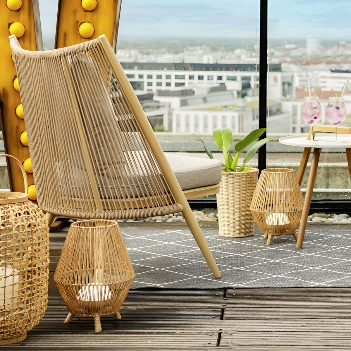 Lámpara LED de mesa portátil y recargable Sisine, marca New Garden - Foto 2