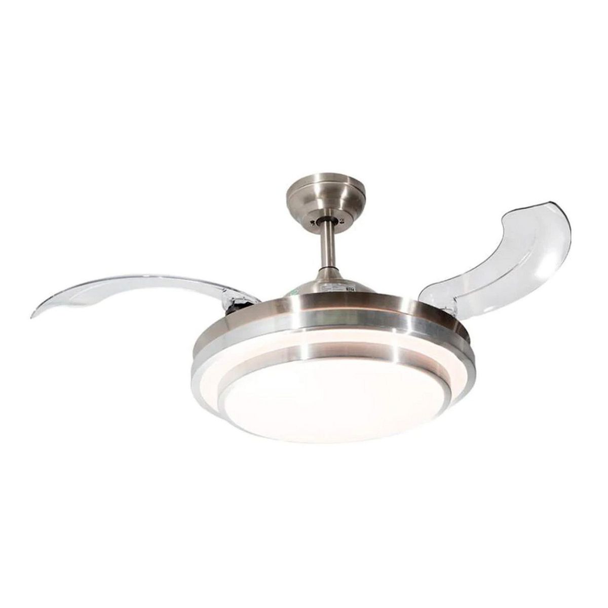 Designers - Ventilador de Techo Retráctil Murcia 3 Aspas y 1 Luz de 42" Gris