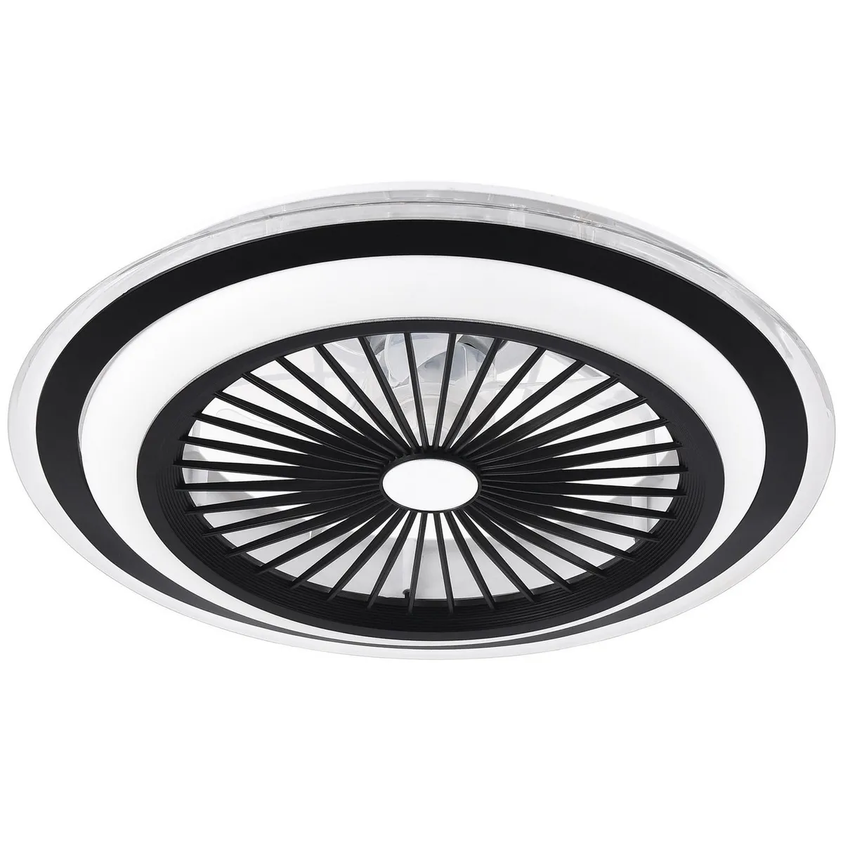 Mil Luces - Ventilador de Techo Brisa 5 Aspas y 3 Luces de 50" Blanco/ Negro