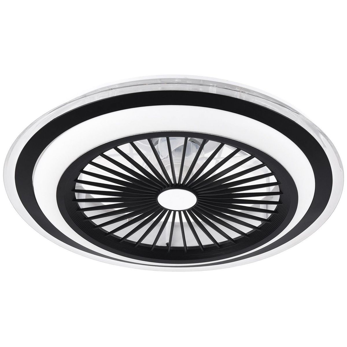 Mil Luces - Ventilador de Techo Brisa 5 Aspas y 3 Luces de 50" Blanco/ Negro