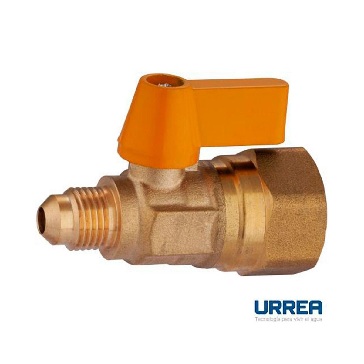 Urrea - Válvula Recta Flare 1/2" a 5/16"