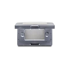 Tapa de Exteriores con Ventanilla para Uso Exterior, Gris