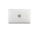 Toma Coaxial f Simple, Blanco