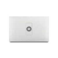Toma Coaxial f Simple, Blanco