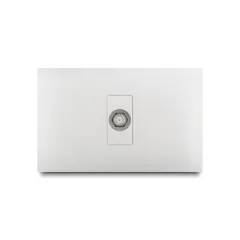 Toma Coaxial f Simple, Blanco