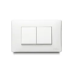 Apagador Doble de 15 Amp, Blanco