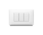 Apagador Triple de 15 Amp, Blanco