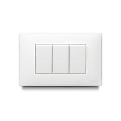 Apagador Triple de 15 Amp, Blanco