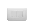 Apagador Escalera Doble de 15 Amp con Luz Piloto, Blanco