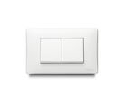 Apagador Escalera Doble de 15 Amp, Blanco