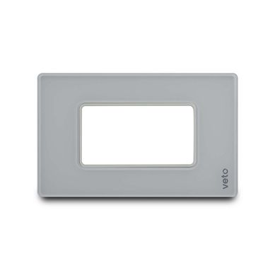 Placa Tomacorriente de Vidrio, Blanco