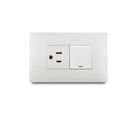 Apagador Mixto con Luz Piloto, Blanco