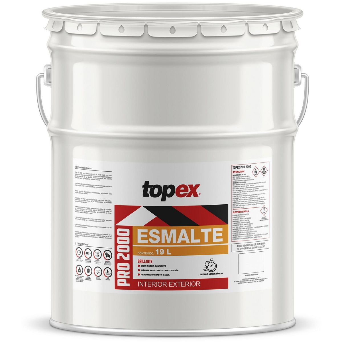 Mp Topex - Esmalte Blanco Mate Sr Topex 19L