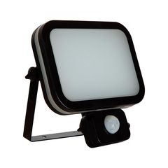 Lámpara solar LED Liena de 1 luz 6W Negro